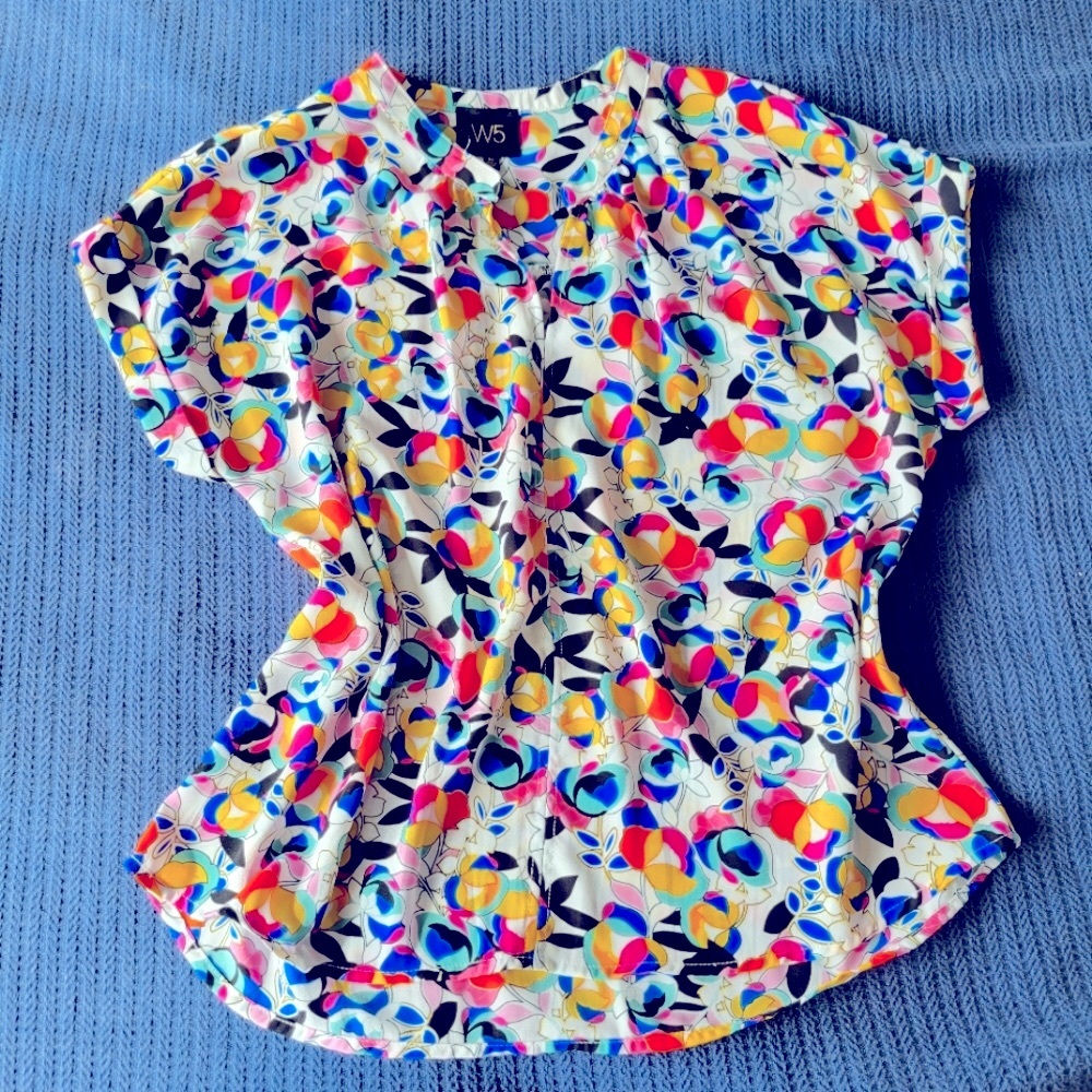 ‼️($3) Bright printed blouse
